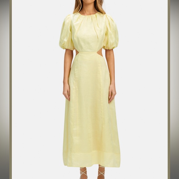 Bardot Malina midi dress in sunshine - Picture 3 of 6